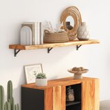 vidaXL Zidna polica 110x30x2,5 cm pravokutna bagremovo drvo živi rub Cijene