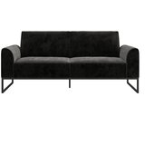 CosmoLiving by Cosmopolitan Črni raztegljivi kavč 217 cm Adley - CosmoLiving by Cosmopolitan | Shoptok.si