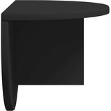  Polica na zidu 2 pcs Crna 48 x 24 x 24 cm Konstruirano drvo | shoptok.hr
