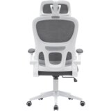 Kondela Pisarniški stol, temno siva/bela, RENARD | Shoptok.si