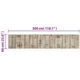  Kuhinjski tepih perivi s uzorkom ograde 60 x 300 cm baršunasti | shoptok.hr