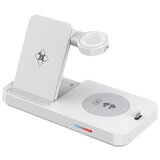  Bezicni punjač B-19 4u1 za 2x iPhone/Airpods/Apple Watch 15W beli | ePonuda.com