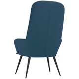  Stolica za opuštanje plava baršunasta | shoptok.hr