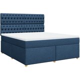  Krevet s oprugama i madracem plavi 180x200 cm od tkanine | shoptok.hr