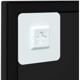  Zidno ogledalo crno 60 x 60 cm metalno | shoptok.hr