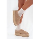 VINCEZA Low suede snow boots for women with embroidery on platform | shoptok.hr