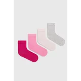 United Colors Of Benetton Dječje čarape 4-pack boja: ružičasta