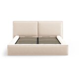 Cosmopolitan Design Krem baršunasti tapecirani bračni krevet s prostorom za odlaganje s podnicom 200x200 cm Arendal – | shoptok.hr