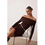 TRENDYOLMILLA Ženska haljina Twoaw26El00036, Smeđa (Braon) | Eponuda.com