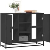vidaXL Komoda crna 92x35x76 cm od konstruiranog drva Cijene
