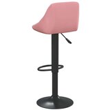 vidaXL Barski stolček roza žamet, (20968220) | Shoptok.si