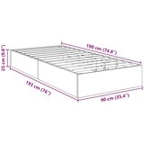  Ottomanska postelja Sonoma hrast 193 x 120 x 25 cm, (5000141952) | Shoptok.si