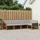  Set vanjskih sofa 7 kom. Prirodna i svjetlosiva | shoptok.hr