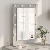 vidaXL ogledalo za toalet Betonska siva Beton 70 x 50 x 18 cm Ogledalo | shoptok.hr