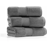 L'appartement set od 3 tamno siva pamučna ručnika Chicago, 30 x 50 cm