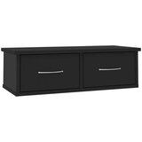  Polica s ladicama crna 60x26x18 5 cm konstruirano drvo | shoptok.hr