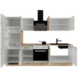 Flex-Well Kuhinjski Blok Z Aparati Cara, Zelena, Barva Hrasta | Shoptok.si