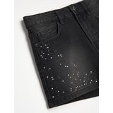 Sinsay Traper mom fit šorc s ukrasnim kamenčićima | shoptok.hr