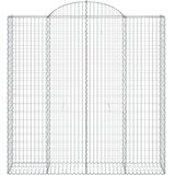  Lučne gabionske košare 5 kom 200x50x200/220cm pocinčano željezo | shoptok.hr
