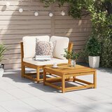  Kutna vrtna sofa s jastucima 73x73x65 cm masivno drvo bagrema | shoptok.hr
