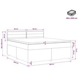  Boxspring krevet s madracem Svjetlosiva 180 x 200 cm Tkanina - Svjetlosiva 180 x 200 cm Dizajn linija | shoptok.hr