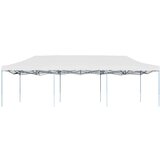vidaXL Zložljiv pop-up šotor za zabave 3x9 m bel | Shoptok.si