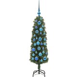 vidaXL Umestno božično drevo Zelena 120 cm PVC in Jeklo in Plastika | Shoptok.si
