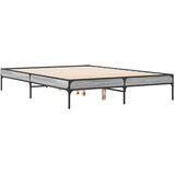  Okvir za krevet boja hrasta 140x190cm konstruirano drvo i metal | shoptok.hr