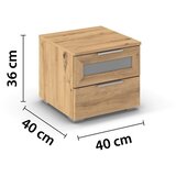 Modern Living Nočna Omarica Mars, Barva Hrasta | Shoptok.si