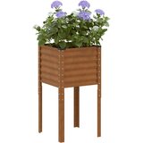 vidaXL Vrtna greda 45x45x88 cm vremensko odporno jeklo | Shoptok.si