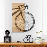 Wallxpert Wilderness Echo -1 - Natural, Black NaturalBlack Decorative Wooden Wall Accessory Cene