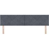 vidaXL Vzglavje Zasnova Diamantnih Blokov Temno Sivo 180 cm Žamet | Shoptok.si