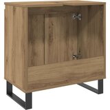 vidaXL Kopalniška omarica artisan hrast 58x33x60 cm inženirski les | Shoptok.si