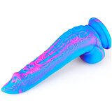 F*ck My Colors Inkipus - silikonski dildo za testise - 18cm (plavo-ružičasti) | shoptok.hr