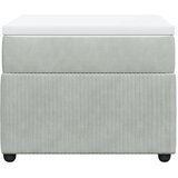 Box spring krevet s madracem svjetlosivi 100x200 cm baršunasti | shoptok.hr