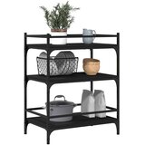 Kuhinjska kolica crna 65 x 40 x 86,5 cm od konstruiranog drva | Eponuda.com