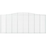  Lučne gabionske košare 3 kom 400x30x160/180cm pocinčano željezo | shoptok.hr