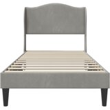  Krevetna konstrukcija Svjetlosiva 100 x 200 cm Baršun | shoptok.hr