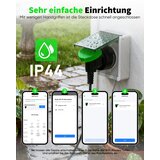 GREENSUN zunanja pametna wifi vtičnica z merjenjem porabe in časovnikom odprta embalaža | Shoptok.si