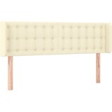 Uzglavlje s ušima krem 147x16x78/88 cm od od umjetne kože | shoptok.hr