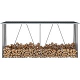 Vrtna ostava za drva pocinčani čelik 330 x 84 x 152 cm antracit | shoptok.hr