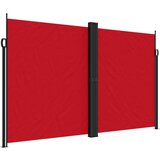  Zložljiva stranska tenda rdeča 200x600 cm | Shoptok.si