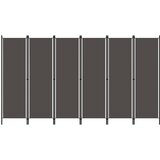 Sobna pregrada sa 6 panela antracit 300 x 180 cm | Eponuda.com