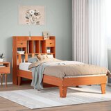 vidaXL Okvir kreveta bez madraca voštano smeđi 90 x 200 cm od borovine | shoptok.hr