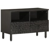 Furnova TV omarica črna 70x33x46 cm trden mangov les, (21922919) Cene