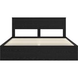  Konstrukcija postelje Črna 200 x 200 cm Masivno borovo les, (5000104294) | Shoptok.si