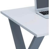 MID.YOU pisalna miza lona, bela, srebrna | Shoptok.si