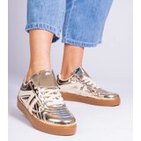 Gemre Gold patent leather women's sneakers Keyla | Shoptok.si