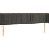  Uzglavlje s ušima tamnosivi 183x16x78/88 cm baršunasti | shoptok.hr