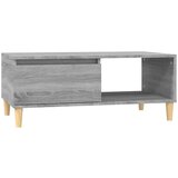 Maison Chic Klubska mizica - kavna mizica - Nizka mizica siva sonoma 90x50x36,5 cm inženirski les, (21752527) Cene